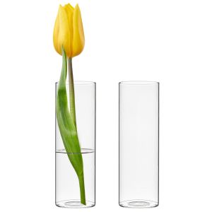 clear glass mini bud vases