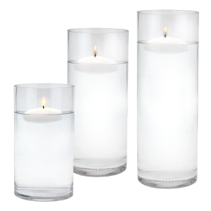 Clear Glass Cylinder Vase 