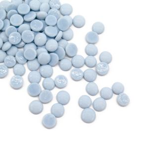 white glass flat marbles gemstones
