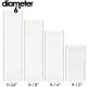 4 pcs Glass Hurricanes Candle Holder Shade Chimney Tubes (Opening 6