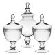 Candy Buffet Jar Set of 3 Glass Apothecary - H: 9.5