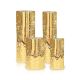 Gold Flecked Mercury Glass Chimney Shade Hurricane Candle Holder, Opening-3
