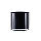 Black Glass Cylinder Vase (H:6
