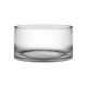 Wide Clear Glass Cylinder Vase (H:4
