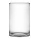 Large Clear Glass Cylinder Vase (H:12