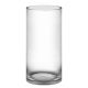 Large Clear Glass Cylinder Vase (H:16