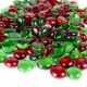 christmas red clear green holiday vase fillers marbles