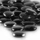 glass vase fillers BLACK flat marbles gemstones