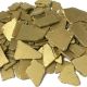 Frosted Gold Flat Sea Glass Vase Fillers