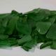 Frosted green flat sea glass
