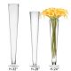 Glass Trumpet Vases with flowers, 24