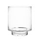 glass cylinder vase with pedestal bottom