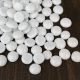 white glass flat marbles gemstones
