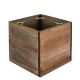 5 inches wood planter with plastic liner