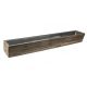 2 pcs Wood Rectangle Planter Box w/ Zinc Metal Liner H-4