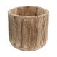 Natural Paulownia Wood Cylinder Planter, H-11