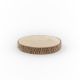 Round Paulownia Natural Wood Slice with Bark, D-8
