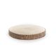 Round Paulownia Natural Wood Slice with Bark, D-10