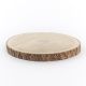 Round Paulownia Natural Wood Slice with Bark, D-12