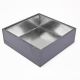 Wood Square Planter Box w/ Zinc Liner H-4