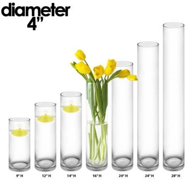 Wholesale glass cylinder vases for florists, weddings, and event decor
